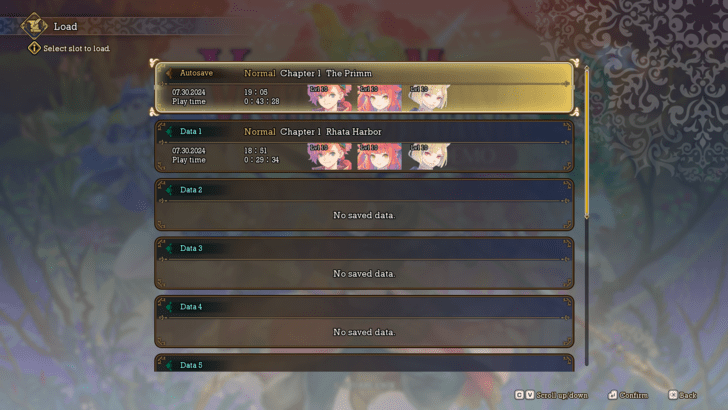 Autosaves Only Accessible From the Title Screen
