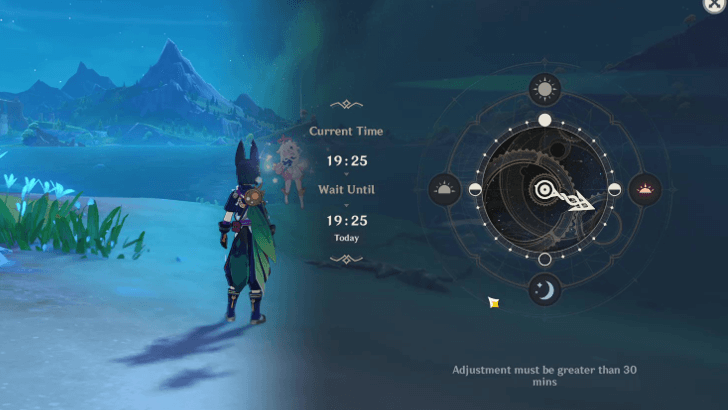 Genshin - Mirrored Stars - Set the Time to Night