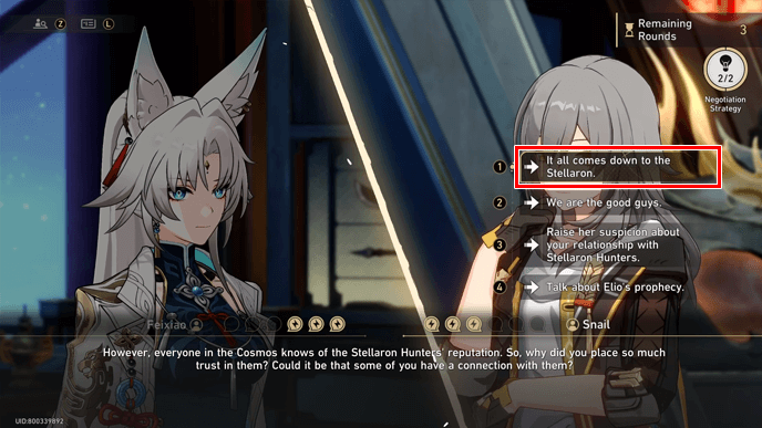 Honkai Star Rail - Feixiao Debate Answer 1
