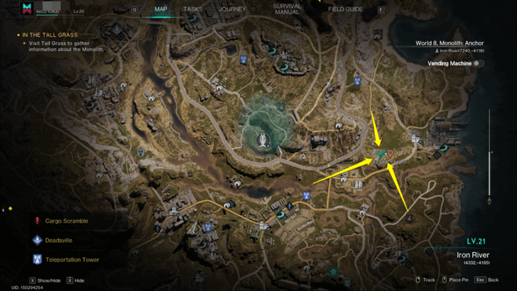 Once Human - Morphic Crates Iron River West Rippleby Map