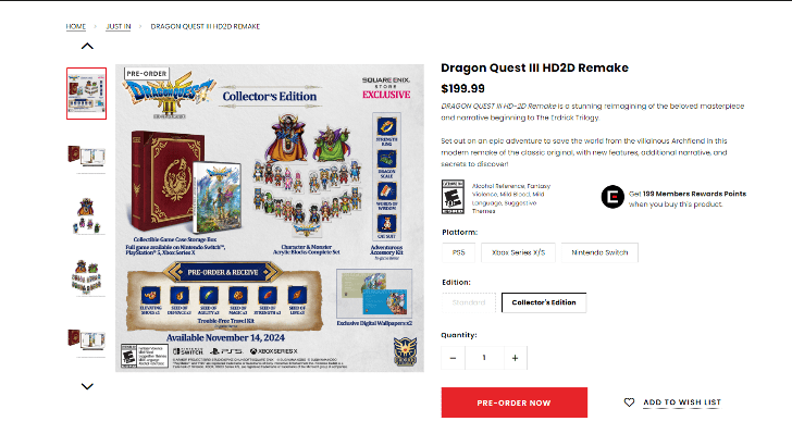 Pre-Order on the Square Enix Store