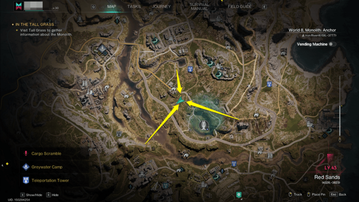 Once Human - Morphic Crates Iron River Winding Ridge Farmland Map