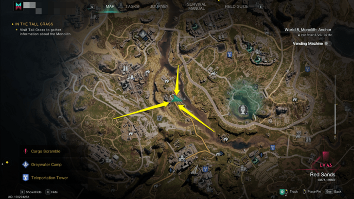 Once Human - Morphic Crates Iron River Highland Map