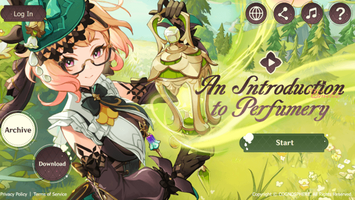 Genshin - Perfumery Web Event - Login to start