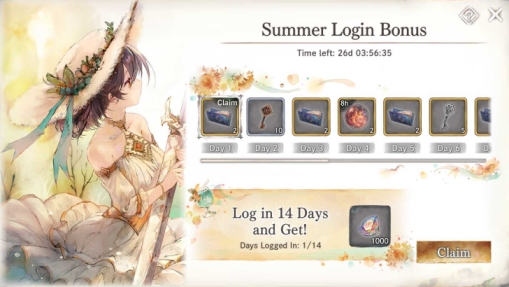 Summer Login Bonus - MementoMori