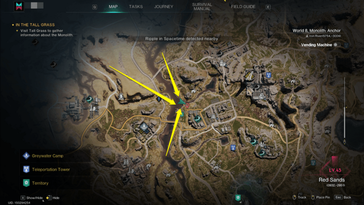 Once Human - Morphic Crates Iron River Greywater Camp Northeast Map