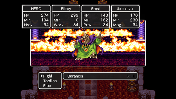 Dragon Quest III: The Seeds of Salvation (Switch) Battle Screen