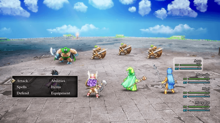 Dragon Quest 3 HD-2D Remake Battle Screen
