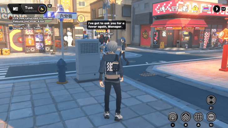 Talk to Zhu Yuan in Front of Random Play