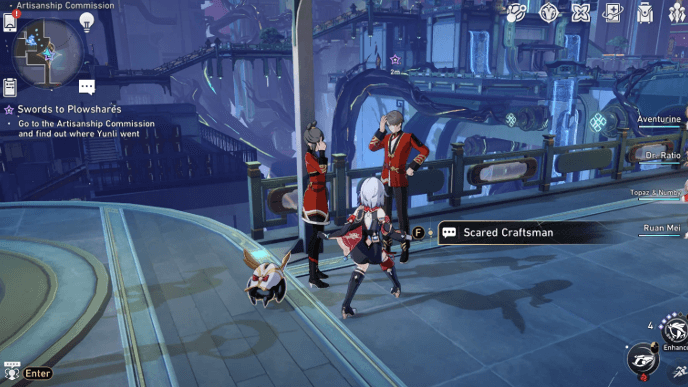 Honkai Star Rail - Swords to Plowshares Companion Mission - Go to the Artisanship Commission