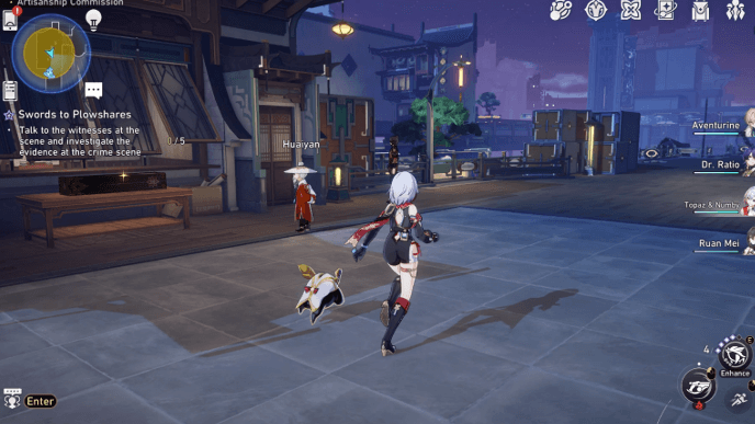 Honkai Star Rail - Swords to Plowshares Companion Mission - Talk to Witnesses and Investigate Evidence