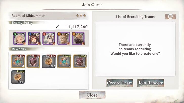 Room of Midsummer 3 stars - MementoMori