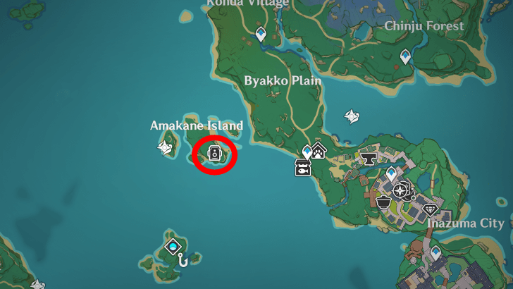 Genshin - Twilight Flames Map Location