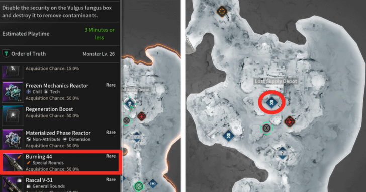 The First Descendant - Burning 44 Location