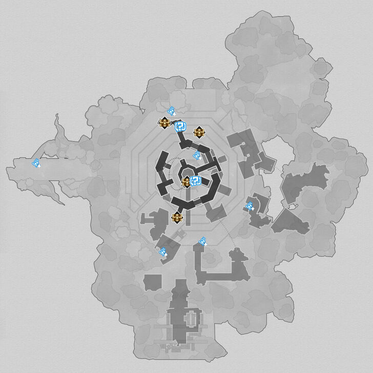 Honkai Star Rail - The Shackling Prison B2 Map