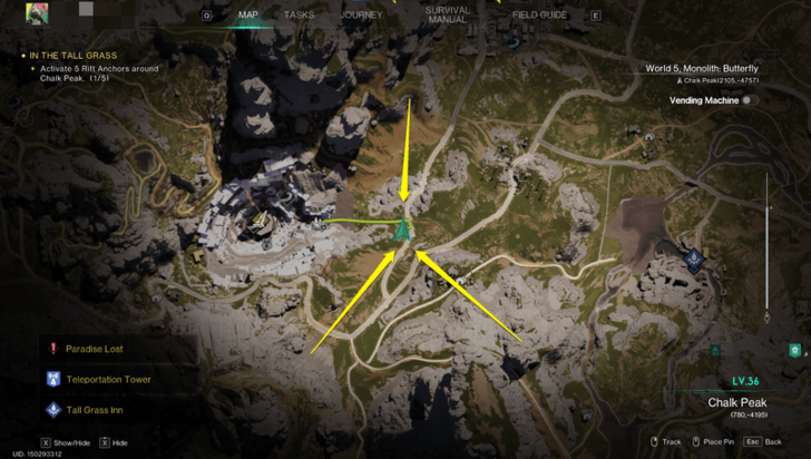 Once Human - Morphic Crates Chalk Peak Map