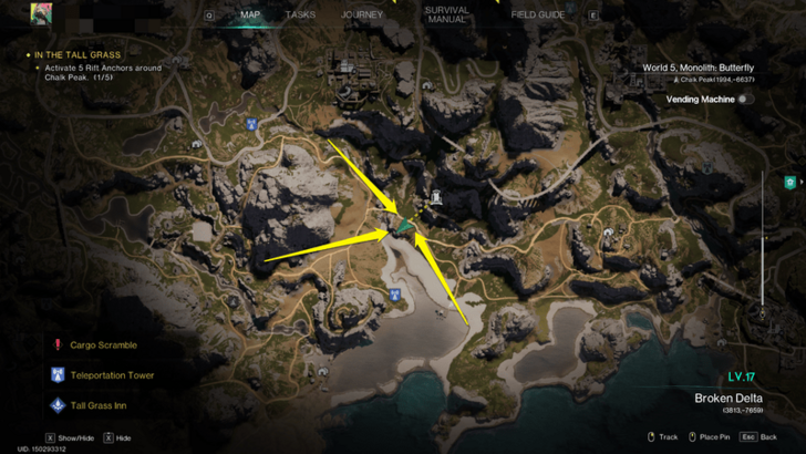 Once Human - Morphic Crates Chalk Peak Map