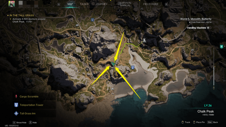 Once Human - Morphic Crates Chalk Peak Map