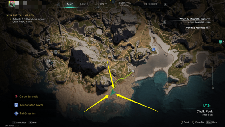 Once Human - Morphic Crates Chalk Peak Map
