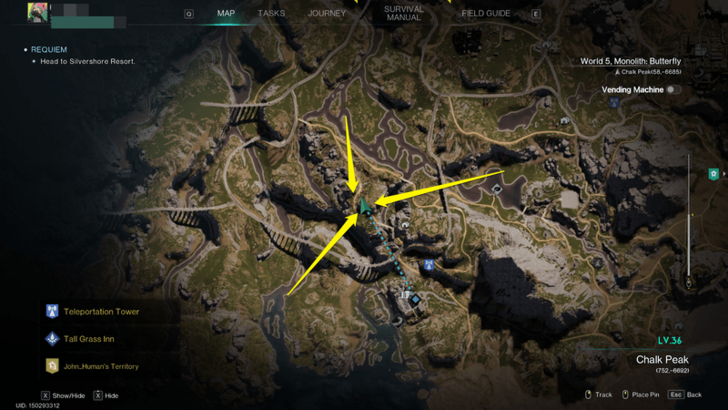 Once Human - Morphic Crates Chalk Peak Map