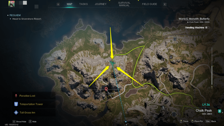 Once Human - Morphic Crates Chalk Peak Map