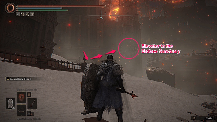 Take the Elevator to the Erdtree Sanctuary