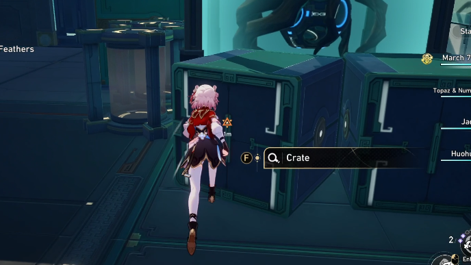 Honkai Star Rail - Go downstairs and hide inside the box