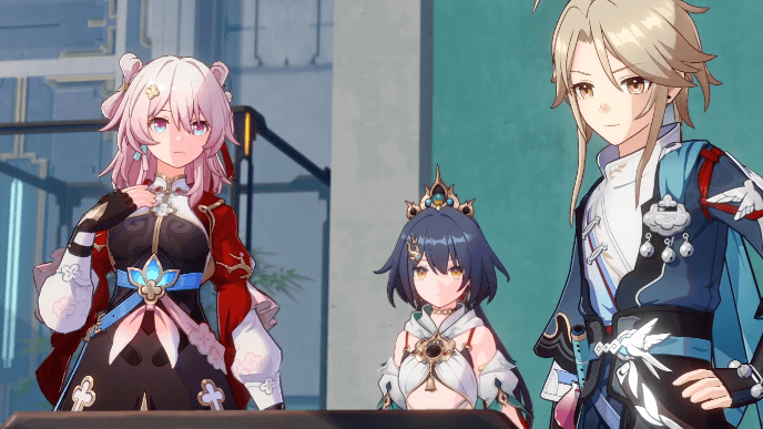 Honkai Star Rail - After talking to the people, head upstairs to talk to Yanqing and Yunli