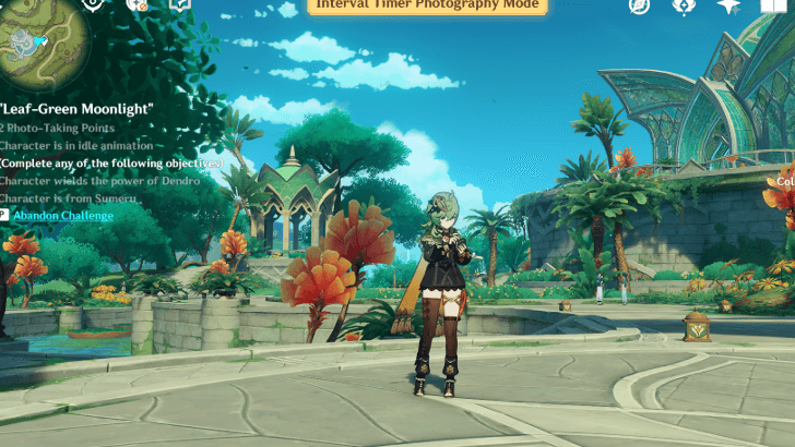 Genshin - Leaf-Green Moonlight - Idle Animation