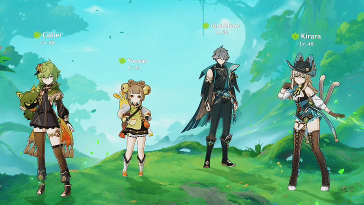 Genshin - Leaf-Green Moonlight - Pick a Dendro or Sumeru Character