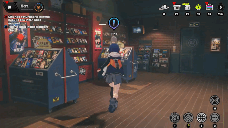 Talk to Rina Inside Random Play