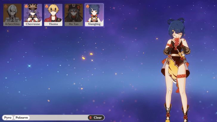 Genshin - Stage 14 Pyro Polearm Characters