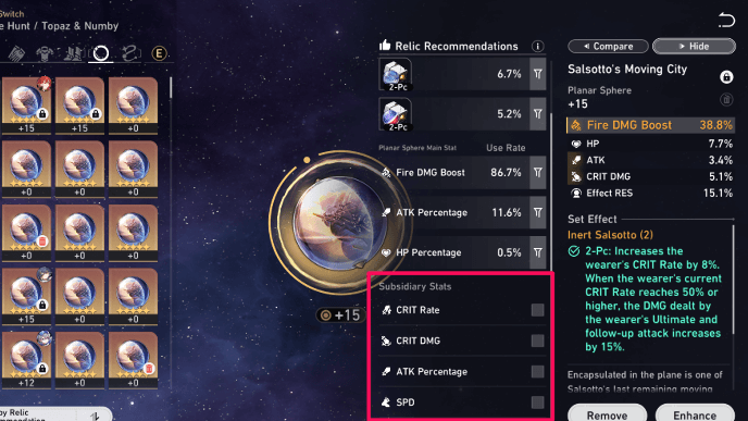 Honkai Star Rail - Relic Recommendations Update