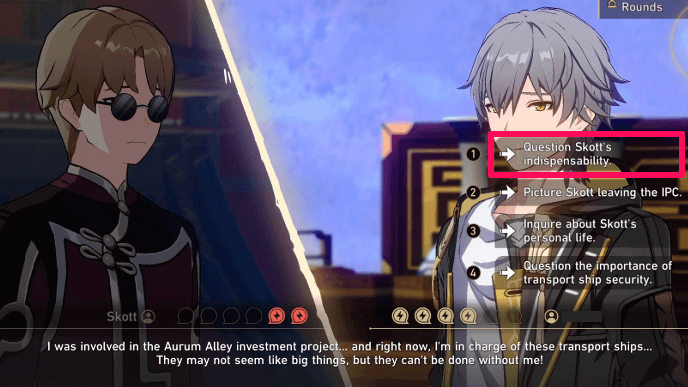 Honkai Star Rail - Qingque Escapade - Skott Debate Answer 2