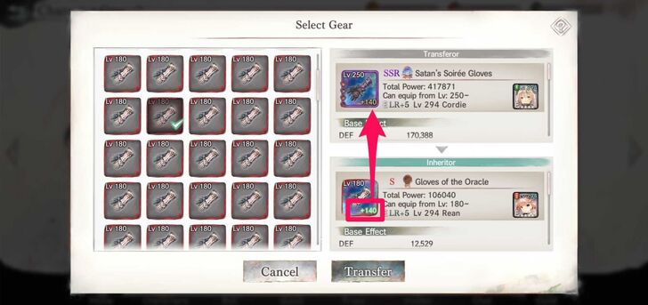 Inherit Upgrade Level - MementoMori