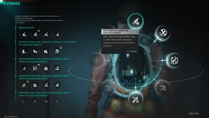 Once Human - Automatic Weapon Enhancement Best Builds Cradle Override