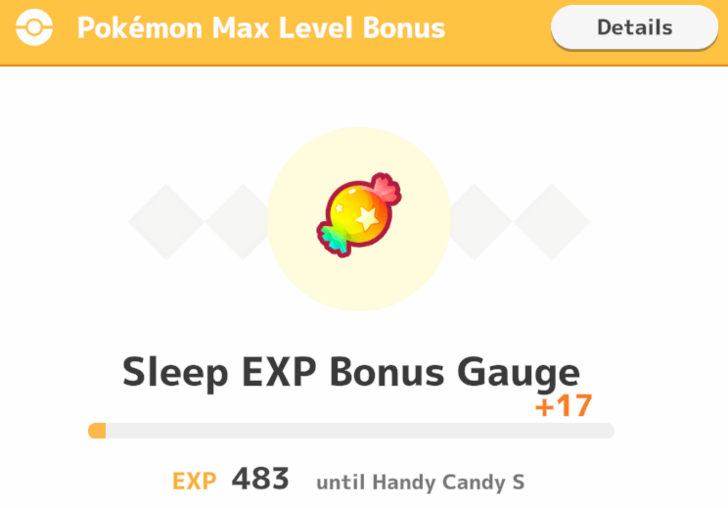 Sleep EXP Bonus Gauge