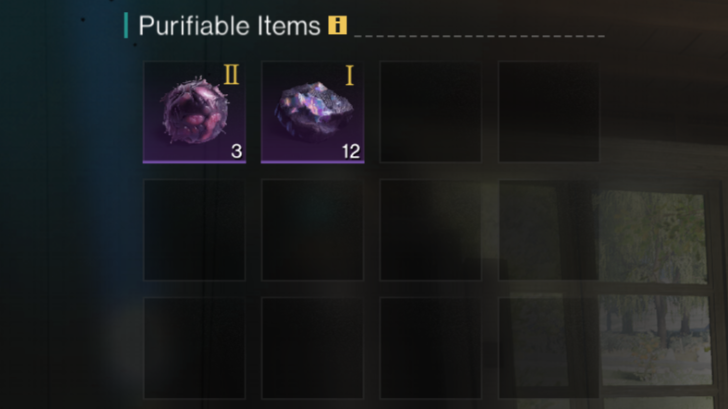 Once Human - Cortices in Purifiable Items