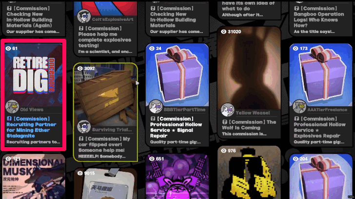 Accept Recruiting Partner for Mining Ether Stalagmite