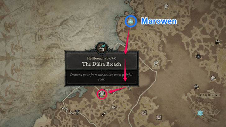 Dulra Breach Location
