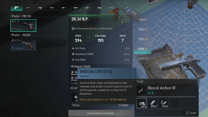 Once Human - Crafting Material for Tier IV Equipment