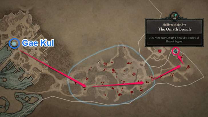 Omath Breach Location