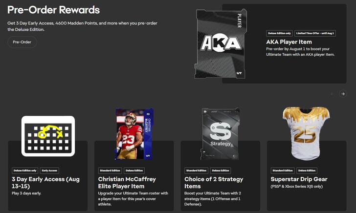 MADDEN NFL 25 - Preorder Rewards