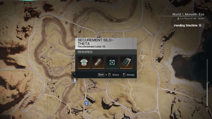 Once Human - Silo Theta Location on the Map