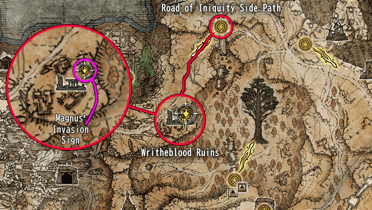 Magnus the Beast Claw Invasion Sign Location