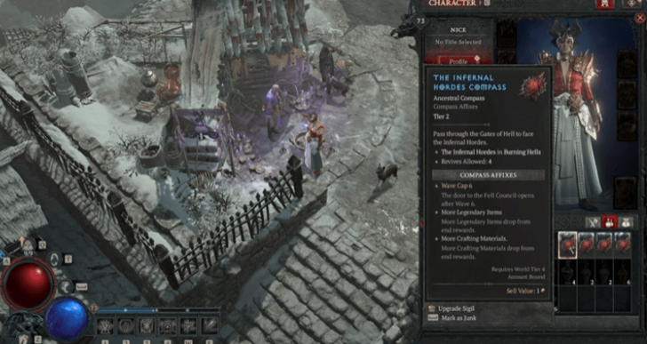 Upgrade Infernal Compasses