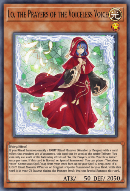 Lo, the Prayers of the Voiceless Voice