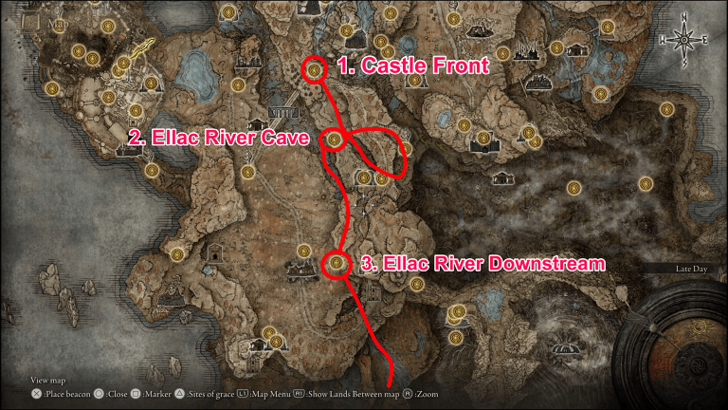 Castle Front to Cerulean Coast