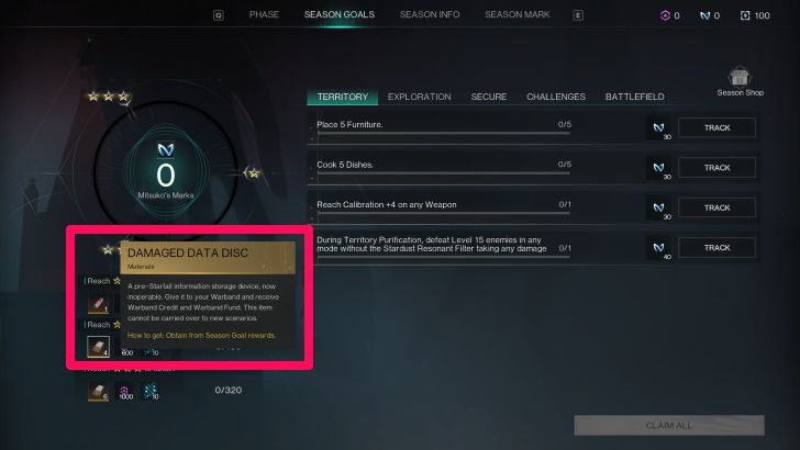 Once Human - Damaged Data Disc Season Reward