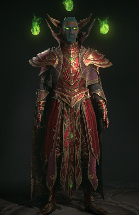 Diablo 4 - The Sun King  Armor Set Transmog